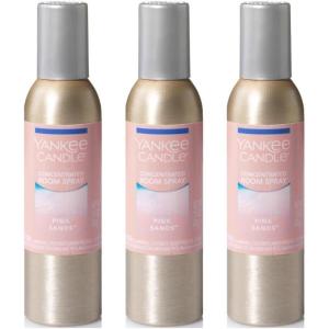 Yankee Candle Concentrated Air Freshener Room Spray, Odor Eliminator for Home, Bathroom, Sparkling Cinnamon, 1.5 Oz (Pack of 1)(Pink Sands)