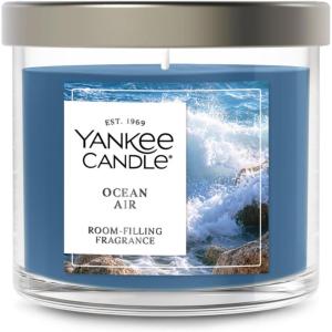Yankee Candle Large Tumbler Scented Candle with up to 80 Hour Burn Time, Premium Plant Wax Blend for Consistent Burn, 20 oz Tumbler Candle with Room Filling Fragrance, Bayside Cedar(Ocean Air)