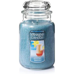 Yankee Candle Macintosh Scented, Classic 22oz Large Jar Single Wick Candle, Over 110 Hours of Burn Time(Bahama Breeze)