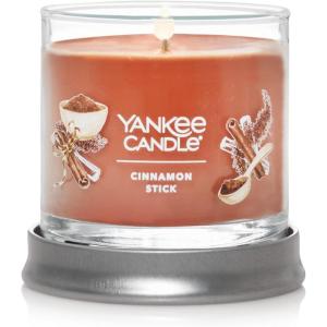 Yankee Candle Medium Pillar Scented Candle with up to 115 Hour Burn Time, Premium Plant Wax Blend for Consistent Burn, 14.25 oz Pillar Candle with Room Filling Fragrance, Pumpkin Banana Scone(Cinnamon Stick)