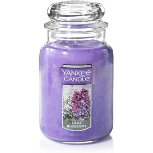 Yankee Candle Midnight Jasmine, Scented Candle, 22oz Large Jar with up to 150 Hour Burn Time, Giftable(Lilac Blossoms-Old)