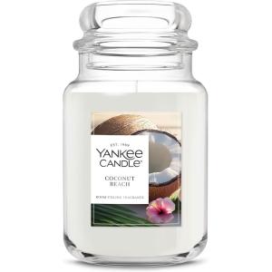 Yankee Candle Pink Sands, Scented Candle, 22oz Large Jar with up to 150 Hour Burn Time, Giftable, Birthdays(Coconut Beach)