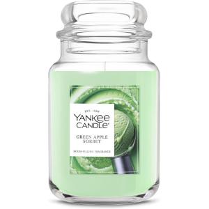 Yankee Candle Pink Sands, Scented Candle, 22oz Large Jar with up to 150 Hour Burn Time, Giftable, Birthdays(Green Apple Sorbet)
