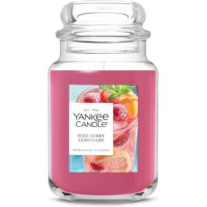 Yankee Candle Pink Sands, Scented Candle, 22oz Large Jar with up to 150 Hour Burn Time, Giftable, Birthdays(Iced Berry Lemonade)
