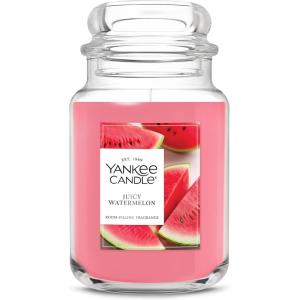 Yankee Candle Pink Sands, Scented Candle, 22oz Large Jar with up to 150 Hour Burn Time, Giftable, Birthdays(Juicy Watermelon)