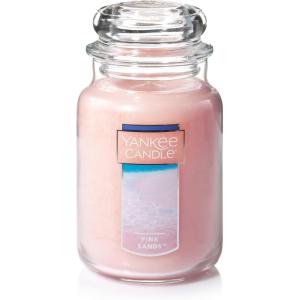 Yankee Candle Pink Sands, Scented Candle, 22oz Large Jar with up to 150 Hour Burn Time, Giftable, Birthdays(Pink Sands-Old)