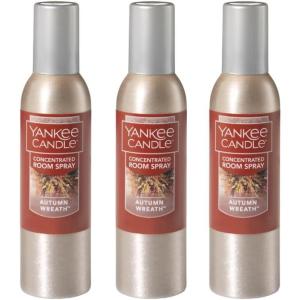 Yankee Candle Room Spray Mystery Box – 4 Pack Assorted Scents – Long Lasting Home & Car Air Freshener, Odor Eliminator, Room Deodorizer, 1.5 oz Each (4 Sprays Total)(Autumn Wreath)