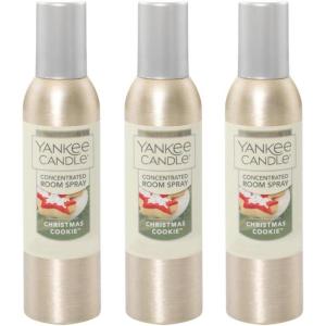 Yankee Candle Room Spray Mystery Box – 4 Pack Assorted Scents – Long Lasting Home & Car Air Freshener, Odor Eliminator, Room Deodorizer, 1.5 oz Each (4 Sprays Total)(Christmas Cookie)
