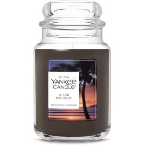Yankee Candle Sage & Citrus, Scented Candle, 22oz Large Jar with up to 150 Hour Burn Time, Giftable, Birthdays(Black Coconut)