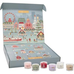 Yankee Candle Signature Votive Mini Jars 12 Days of Christmas Candle Advent Calendar Variety Pack, Natural Soy Wax Blend with Natural Fiber Wick, 1.3 OZ Glass Jar (Pack of 12)(Holiday 2024)