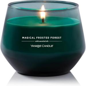 Yankee Candle Studio Medium Candle, Magical Frosted Forest, 10 oz: Long-Lasting, Essential-Oil Scented Soy Wax Blend Candle | 40-65 Hours of Burning Time(Magical Frosted Forest)