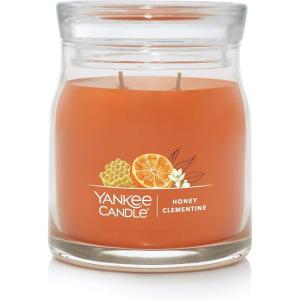 Yankee Candle Studio Scented Candle with up to 50 Hour Burn Time, Premium Plant Wax Blend for Consistent Burn, 10 oz Jar Candle with Room Filling Fragrance, Iced Berry Lemonade(Honey Clementine)