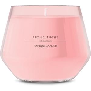 Yankee Candle Studio Scented Candle with up to 50 Hour Burn Time, Premium Plant Wax Blend for Consistent Burn, 10 oz Jar Candle with Room Filling Fragrance, Iced Berry Lemonade(Fresh Cut Roses)