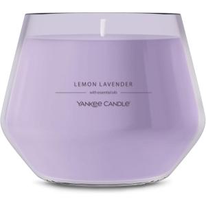 Yankee Candle Studio Scented Candle with up to 50 Hour Burn Time, Premium Plant Wax Blend for Consistent Burn, 10 oz Jar Candle with Room Filling Fragrance, Lemon Lavender(Lemon Lavender)