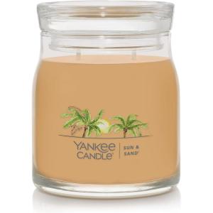 Yankee Candle Studio Scented Candle with up to 50 Hour Burn Time, Premium Plant Wax Blend for Consistent Burn, 10 oz Jar Candle with Room Filling Fragrance, Iced Berry Lemonade(Sun & Sand)