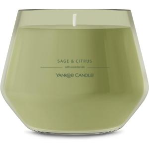 Yankee Candle Studio Scented Candle with up to 50 Hour Burn Time, Premium Plant Wax Blend for Consistent Burn, 10 oz Jar Candle with Room Filling Fragrance, Lemon Lavender(Sage & Citrus)