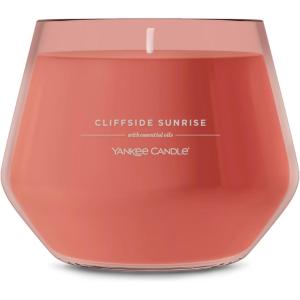 Yankee Candle Studio Scented Candle with up to 50 Hour Burn Time, Premium Plant Wax Blend for Consistent Burn, 10 oz Jar Candle with Room Filling Fragrance, Iced Berry Lemonade(Cliffside Sunrise)