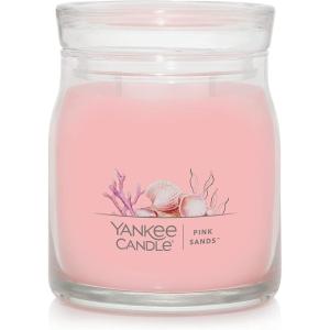 Yankee Candle Studio Scented Candle with up to 50 Hour Burn Time, Premium Plant Wax Blend for Consistent Burn, 10 oz Jar Candle with Room Filling Fragrance, Iced Berry Lemonade(Pink Sands)