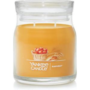 Yankee Candle Studio Scented Candle with up to 50 Hour Burn Time, Premium Plant Wax Blend for Consistent Burn, 10 oz Jar Candle with Room Filling Fragrance, Spiced Pumpkin(Harvest)