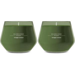 Yankee Candle Studio Scented Candle with up to 50 Hour Burn Time, Premium Plant Wax Blend for Consistent Burn, 10 oz Jar Candle with Room Filling Fragrance, Balsam & Cedar(Balsam & Cedar)