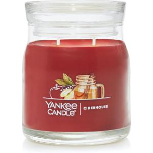 Yankee Candle Studio Scented Candle with up to 50 Hour Burn Time, Premium Plant Wax Blend for Consistent Burn, 10 oz Jar Candle with Room Filling Fragrance, Spiced Pumpkin(Ciderhouse)