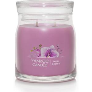 Yankee Candle Studio Scented Candle with up to 50 Hour Burn Time, Premium Plant Wax Blend for Consistent Burn, 10 oz Jar Candle with Room Filling Fragrance, Iced Berry Lemonade(Wild Orchid)