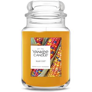 Yankee Candle Sugared Cinnamon Apple, Scented Candle, 22oz Large Jar with up to 150 Hour Burn Time, Giftable(Harvest)
