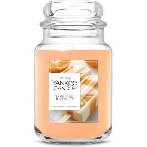 Yankee Candle Vanilla Cupcake, Scented Candle, 22oz Large Jar with up to 150 Hour Burn Time, Giftable, Birthdays(Tangerine & Vanilla)