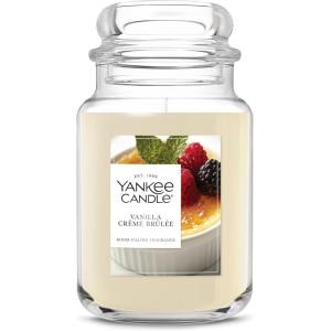 Yankee Candle Vanilla Cupcake, Scented Candle, 22oz Large Jar with up to 150 Hour Burn Time, Giftable, Birthdays(Vanilla Crème Brûlée)