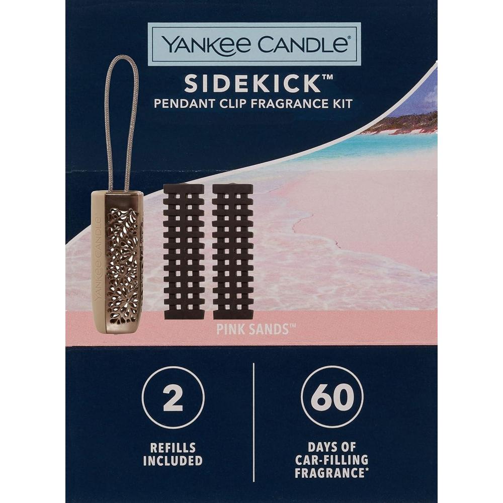 imageYankee Candle MidSummers Night Sidekick Pendant Fragrance Kit with Two Refills XOPink Sands