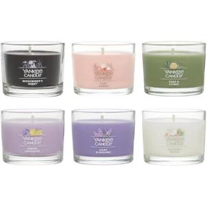 Yankee Candle Minis Jar, Zen Oasis Variety Pack, 4 ct Variety Pack(Coastal Harmony)