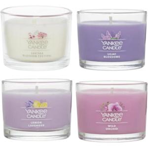 Yankee Candle Minis Jar, Zen Oasis Variety Pack, 4 ct Variety Pack(Mother’s Day)