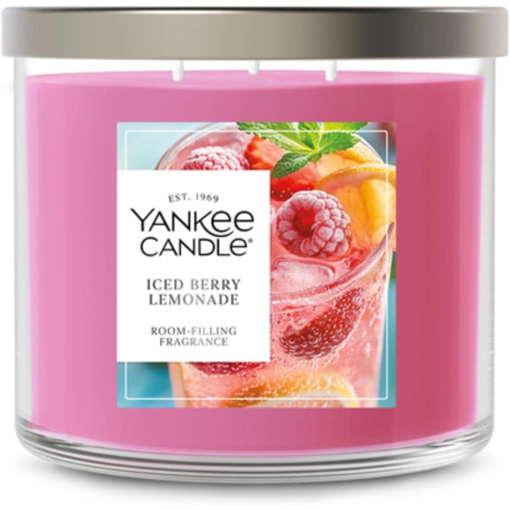 imageYankee Candle Bahama Breeze 145 oz 3Wick Candle with up to 40 Hour Burn TimeIced Berry Lemonade
