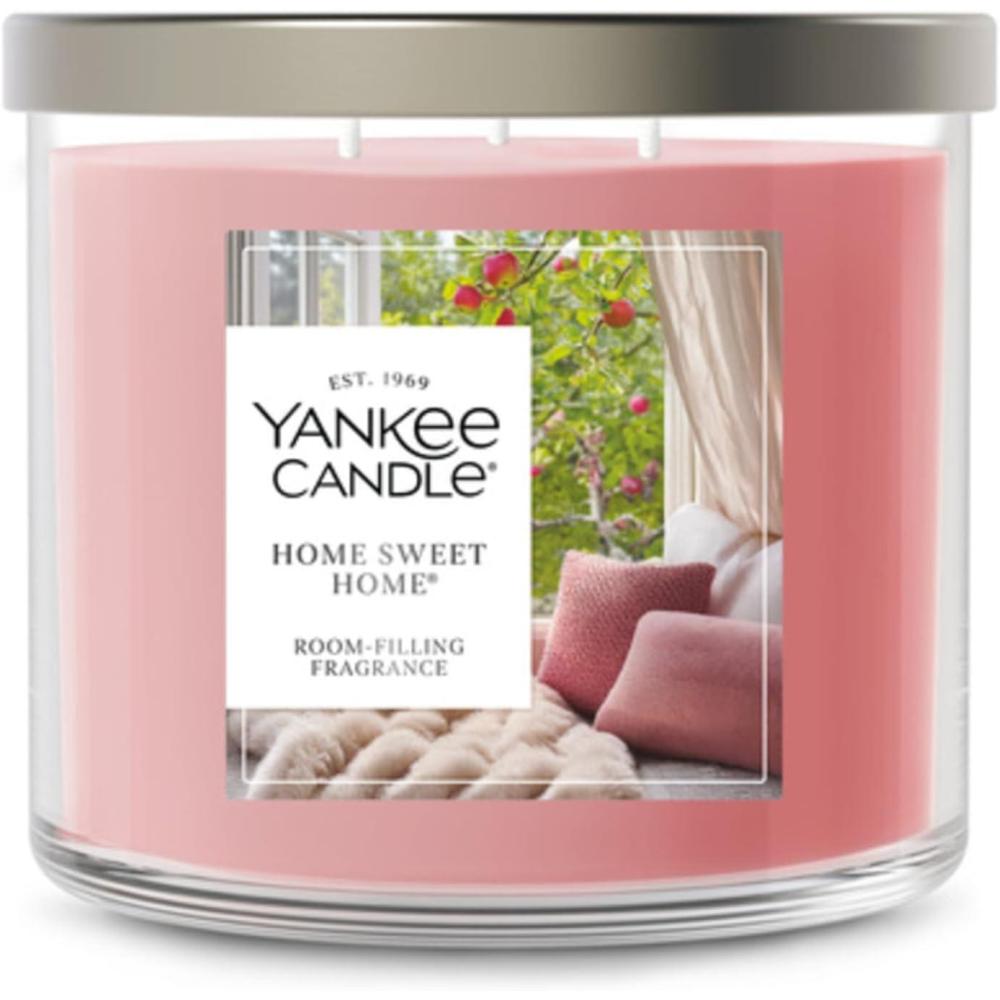 imageYankee Candle Large Tumbler Scented Candle with up to 80 Hour Burn Time Premium Plant Wax Blend for Consistent Burn 20 oz Tumbler Candle with Room Filling Fragrance Vanilla CupcakeHome Sweet Home