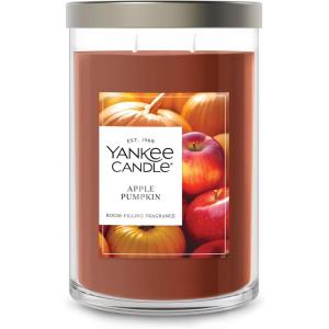 Yankee Candle Large Tumbler Scented Candle with up to 80 Hour Burn Time, Premium Plant Wax Blend for Consistent Burn, 20 oz Tumbler Candle with Room Filling Fragrance, Vanilla Cupcake(Dark Orange)