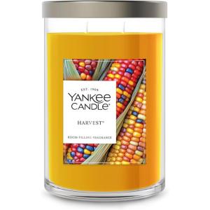 Yankee Candle Large Tumbler Scented Candle with up to 80 Hour Burn Time, Premium Plant Wax Blend for Consistent Burn, 20 oz Tumbler Candle with Room Filling Fragrance, Vanilla Cupcake(Medium Orange)