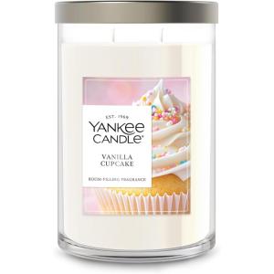 Yankee Candle Large Tumbler Scented Candle with up to 80 Hour Burn Time, Premium Plant Wax Blend for Consistent Burn, 20 oz Tumbler Candle with Room Filling Fragrance, Vanilla Cupcake(Vanilla Cupcake)