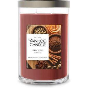 Yankee Candle Large Tumbler Scented Candle with up to 80 Hour Burn Time, Premium Plant Wax Blend for Consistent Burn, 20 oz Tumbler Candle with Room Filling Fragrance, Vanilla Cupcake(Kitchen Spice)