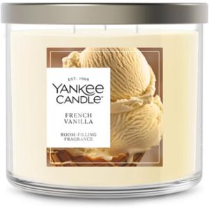 Yankee Candle Large Tumbler Scented Candle with up to 80 Hour Burn Time, Premium Plant Wax Blend for Consistent Burn, 20 oz Tumbler Candle with Room Filling Fragrance, Vanilla Cupcake(French Vanilla)