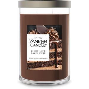Yankee Candle Large Tumbler Scented Candle with up to 80 Hour Burn Time, Premium Plant Wax Blend for Consistent Burn, 20 oz Tumbler Candle with Room Filling Fragrance, Vanilla Cupcake(Chocolate Layer Cake)