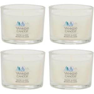 Yankee Candle Minis Jar, Shimmering Christmas Tree, 1.3 OZ (Pack of 6)(Snow Globe Wonderland)